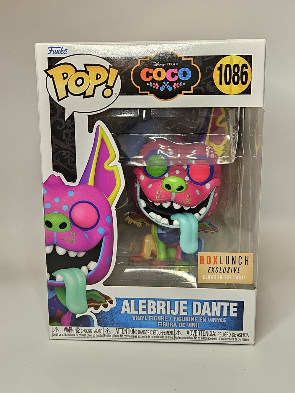 Funko Pop! Disney Coco Alebrije Dante Vinyl Figure #1086 BoxLunch Exclusive GITD